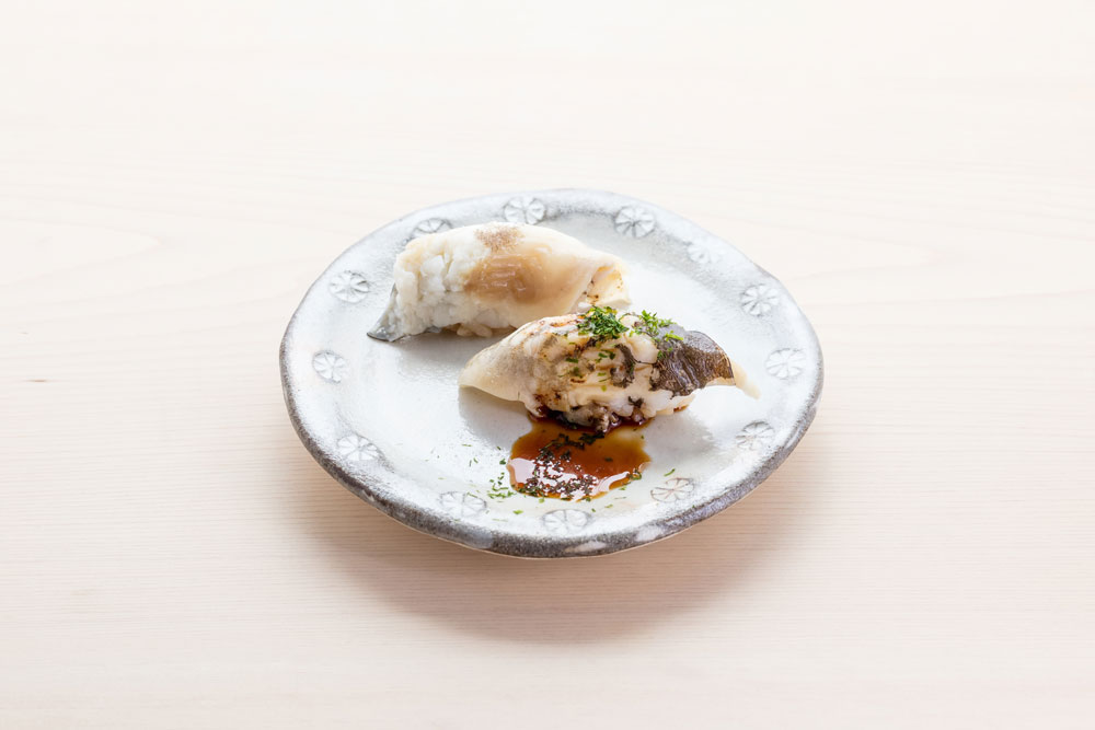 A dish of delicately flavoured grilled eel